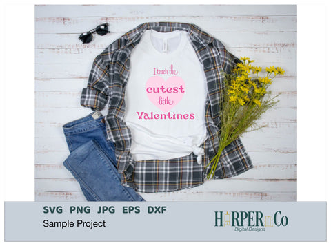 Cutest Little Valentine SVG PNG Cut EPS File SVG HarperNCo 