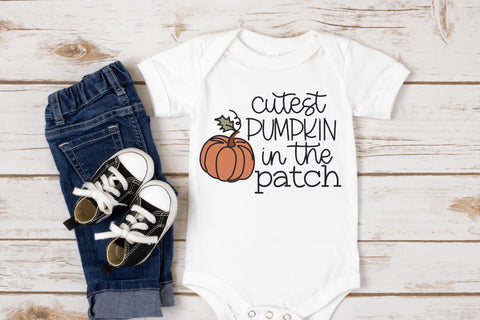 Cutest Pumpkin in the Patch SVG, Fall PNG, Autumn Pumpkin SVG Designing Digitals 