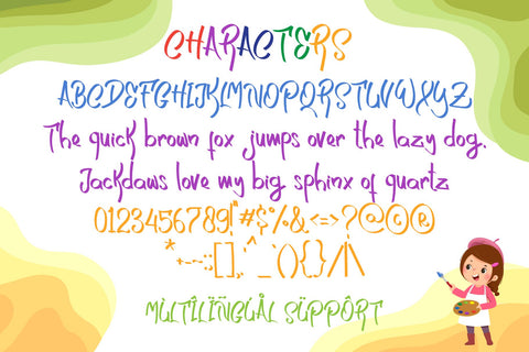 Cutie Olivia - Realistic Kids Handwritten Font Mozzatype 