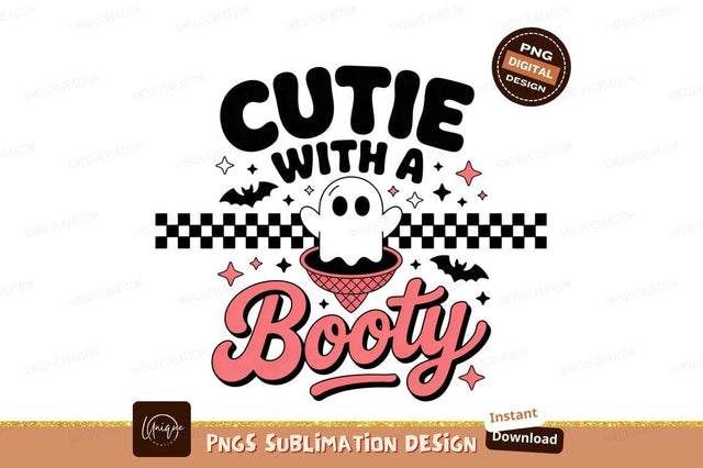 Cutie Pie Booty pink stars Sublimation Designangry 