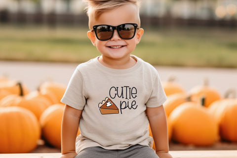 Cutie Pie SVG for Cricut, Cute Thanksgiving PNG for Stickers, Sublimation, TShirts, Baby Clothes, Cute Fall SVG SVG Designing Digitals 
