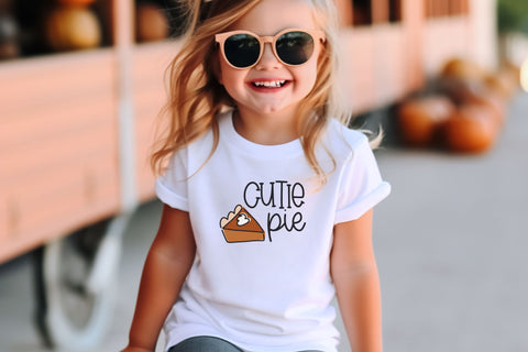 Cutie Pie SVG for Cricut, Cute Thanksgiving PNG for Stickers, Sublimation, TShirts, Baby Clothes, Cute Fall SVG SVG Designing Digitals 