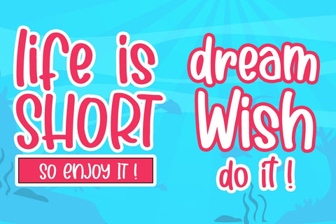 Cutie Shark Font Dm Letter Studio 