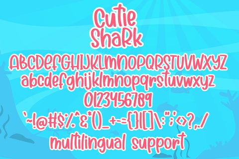 Cutie Shark Font Dm Letter Studio 