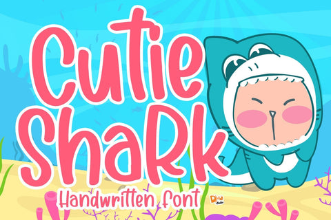 Cutie Shark Font Dm Letter Studio 