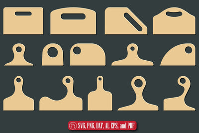 Cutting Board Handle Templates SVG Bundle SVG MD JOYNAL ABDIN 