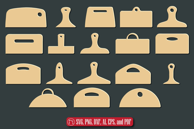 Cutting Board Handle Templates SVG Bundle SVG MD JOYNAL ABDIN 