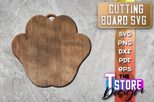 Cutting Board Laser Cut | Kitchen SVG | Home Design | CNC File SVG The T Store Design 