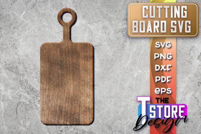 Cutting Board Laser Cut | Kitchen SVG | Home Design | CNC File SVG The T Store Design 