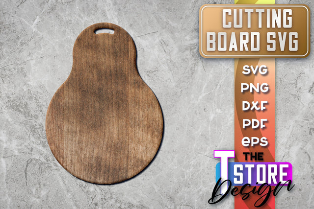 Cutting Board Laser Cut | Kitchen SVG | Home Design | CNC File SVG The T Store Design 