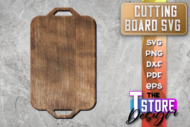 Cutting Board Laser Cut | Kitchen SVG | Home Design | CNC File SVG The T Store Design 