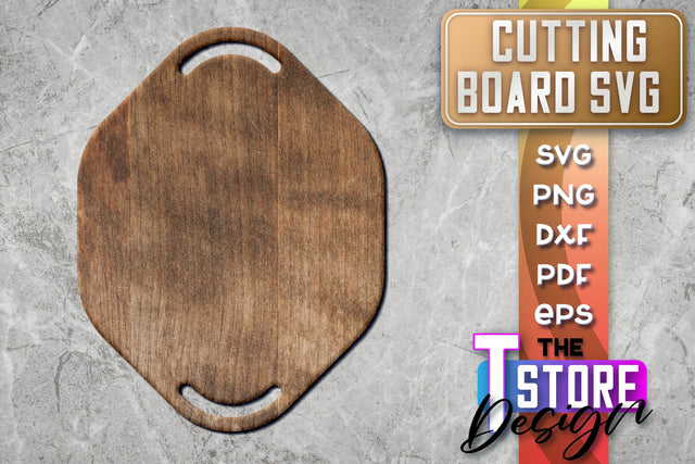 Cutting Board Laser Cut | Kitchen SVG | Home Design | CNC File SVG The T Store Design 