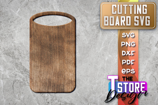 Cutting Board Laser Cut | Kitchen SVG | Home Design | CNC File SVG The T Store Design 