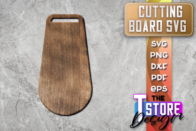 Cutting Board Laser Cut | Kitchen SVG | Home Design | CNC File SVG The T Store Design 
