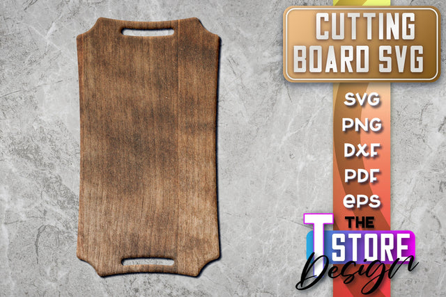 Cutting Board Laser Cut | Kitchen SVG | Home Design | CNC File SVG The T Store Design 