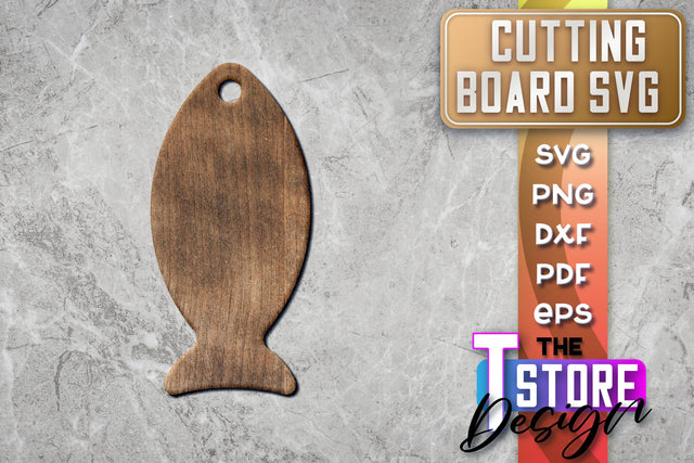 Cutting Board Laser Cut | Kitchen SVG | Home Design | CNC File SVG The T Store Design 