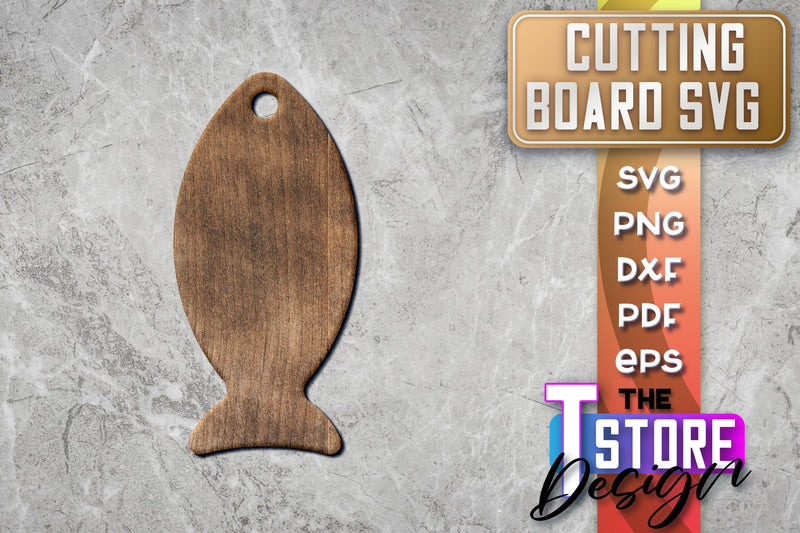 Cutting Board Laser Cut | Kitchen SVG | Home Design | CNC File SVG The T Store Design 