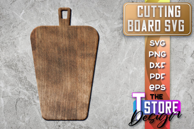 Cutting Board Laser Cut | Kitchen SVG | Home Design | CNC File SVG The T Store Design 