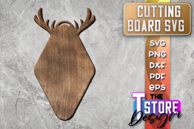 Cutting Board Laser Cut | Kitchen SVG | Home Design | CNC File SVG The T Store Design 