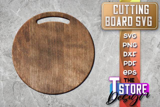 Cutting Board Laser Cut | Kitchen SVG | Home Design | CNC File SVG The T Store Design 