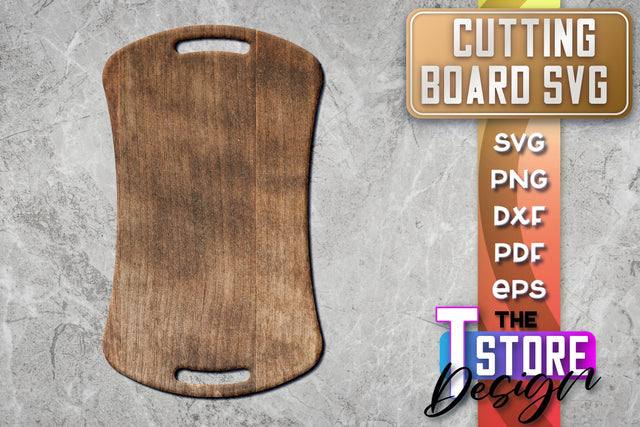 Cutting Board Laser Cut | Kitchen SVG | Home Design | CNC File SVG The T Store Design 