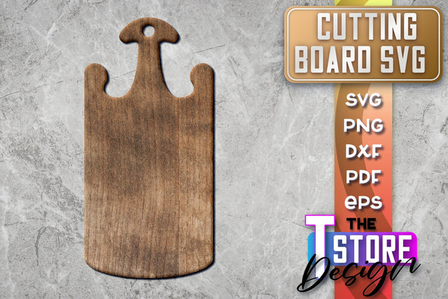 Cutting Board Laser Cut | Kitchen SVG | Home Design | CNC File SVG The T Store Design 