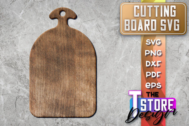 Cutting Board Laser Cut | Kitchen SVG | Home Design | CNC File SVG The T Store Design 