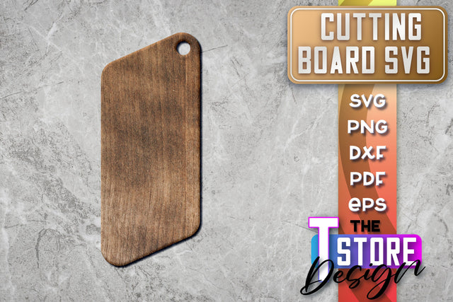 Cutting Board Laser Cut | Kitchen SVG | Home Design | CNC File SVG The T Store Design 