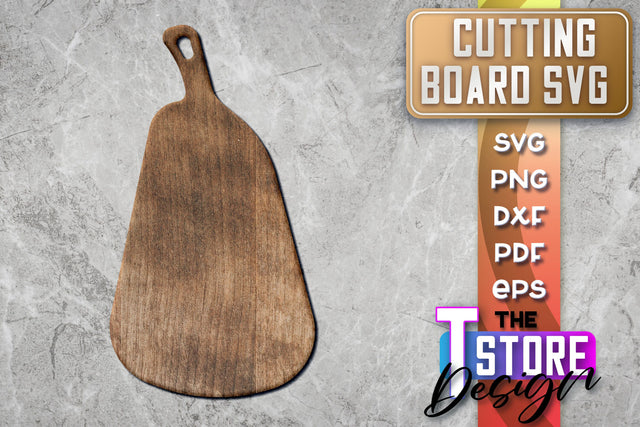 Cutting Board Laser Cut | Kitchen SVG | Home Design | CNC File SVG The T Store Design 