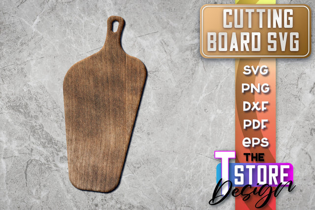 Cutting Board Laser Cut | Kitchen SVG | Home Design | CNC File SVG The T Store Design 