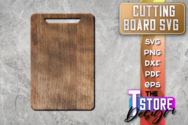 Cutting Board Laser Cut | Kitchen SVG | Home Design | CNC File SVG The T Store Design 