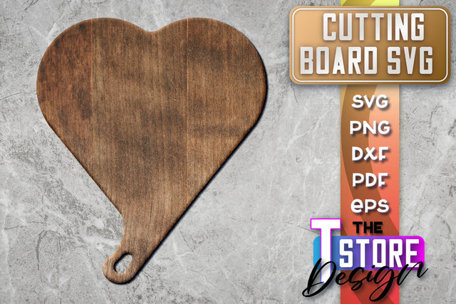 Cutting Board Laser Cut | Kitchen SVG | Home Design | CNC File SVG The T Store Design 