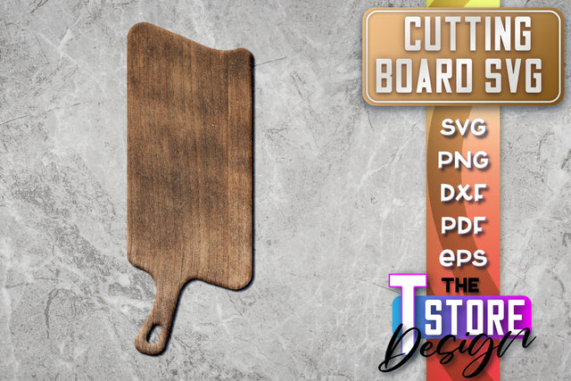 Cutting Board Laser Cut | Kitchen SVG | Home Design | CNC File SVG The T Store Design 