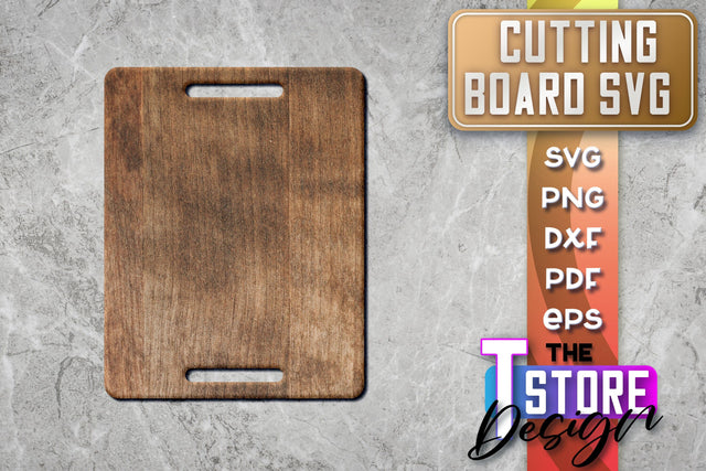Cutting Board Laser Cut | Kitchen SVG | Home Design | CNC File SVG The T Store Design 