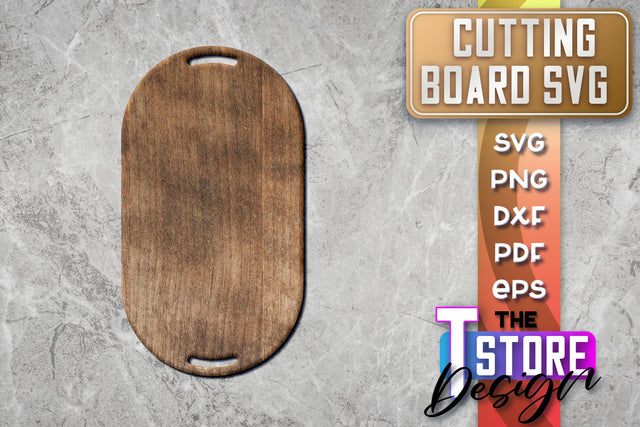 Cutting Board Laser Cut | Kitchen SVG | Home Design | CNC File SVG The T Store Design 