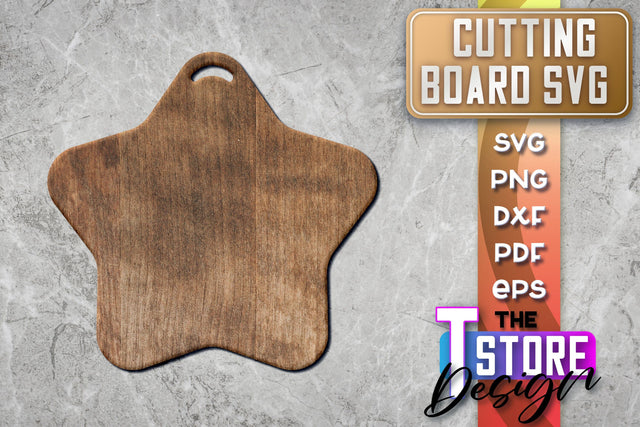 Cutting Board Laser Cut | Kitchen SVG | Home Design | CNC File SVG The T Store Design 