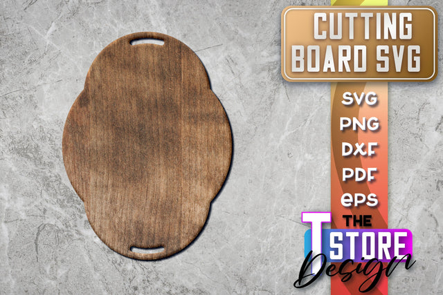 Cutting Board Laser Cut | Kitchen SVG | Home Design | CNC File SVG The T Store Design 