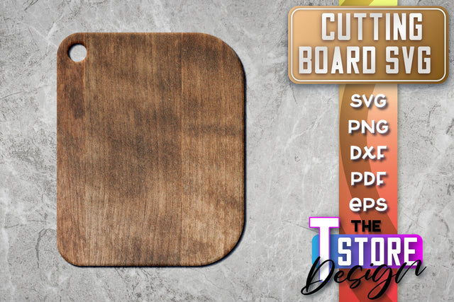 Cutting Board Laser Cut | Kitchen SVG | Home Design | CNC File SVG The T Store Design 
