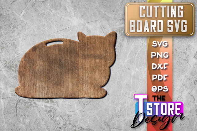 Cutting Board Laser Cut | Kitchen SVG | Home Design | CNC File SVG The T Store Design 
