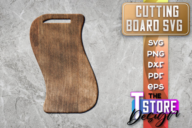 Cutting Board Laser Cut | Kitchen SVG | Home Design | CNC File SVG The T Store Design 