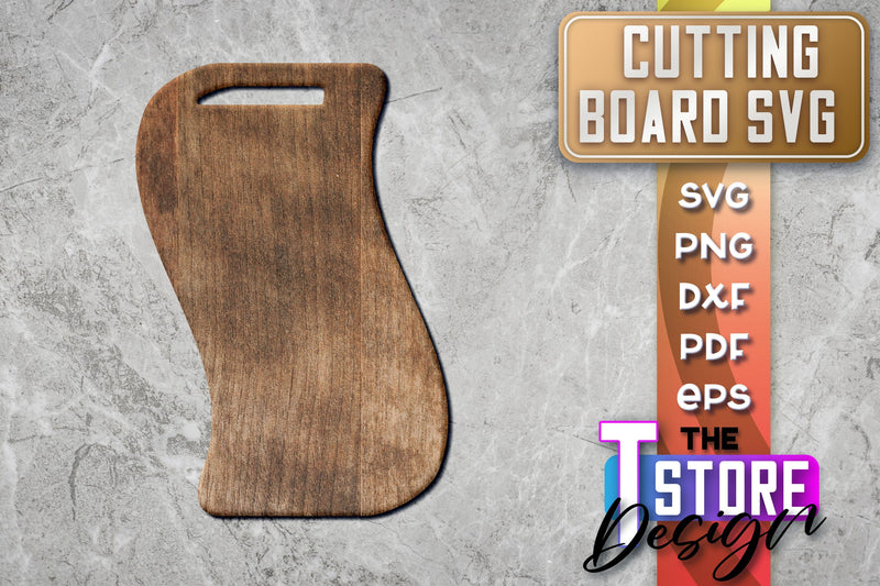 Cutting Board Laser Cut | Kitchen SVG | Home Design | CNC File SVG The T Store Design 