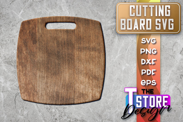 Cutting Board Laser Cut | Kitchen SVG | Home Design | CNC File SVG The T Store Design 