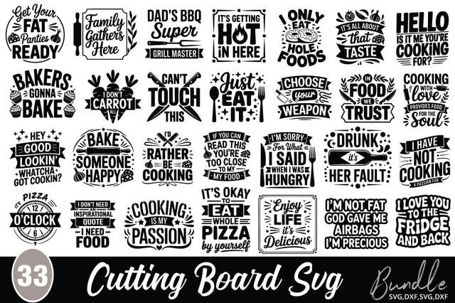 Cutting Board SVG Bundle Kitchen Design SVG Funny Quotes SVG Angelina750 