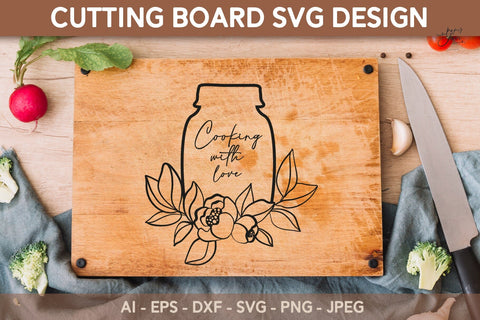 Cutting board SVG bundle Kitchen quotes svg Glowforge svg SVG Paperjamlab 
