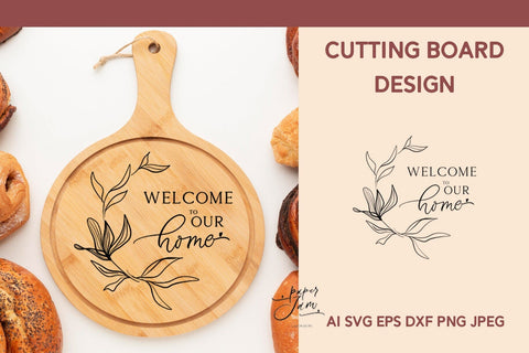 Cutting board SVG design Farmhouse sign SVG Kitchen svg dxf SVG Paperjamlab 
