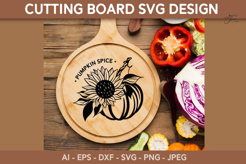 Cutting board SVG Fall Kitchen cutting board SVG bundle SVG Paperjamlab 