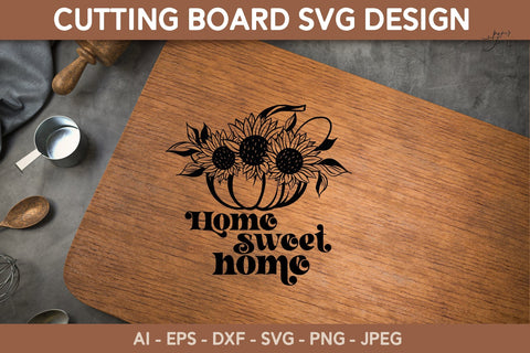 Cutting board SVG Fall Kitchen cutting board SVG bundle SVG Paperjamlab 