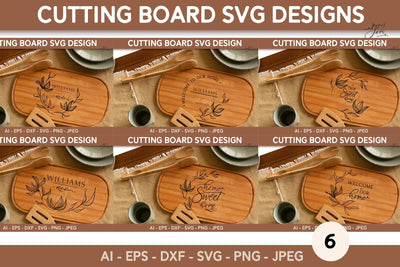 Cutting board SVG Floral Kitchen svg SVG Paperjamlab 