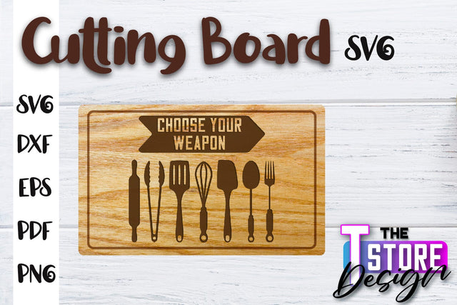 Cutting Board SVG | Kitchen Quotes SVG | Home Design | SVG File SVG The T Store Design 