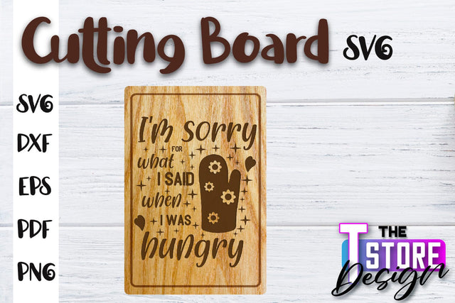 Cutting Board SVG | Kitchen Quotes SVG | Home Design | SVG File SVG The T Store Design 
